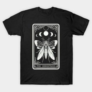 Mystic Moon Cicada Tarot Card The Songstress T-Shirt